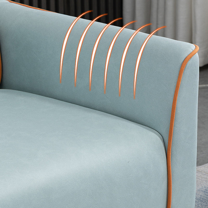 Pillows Included Standard Sofa Stain Resistant Settee with Leg