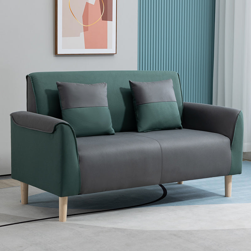 Stain Resistant Standard Sofa Pillows Included Settee with Legs