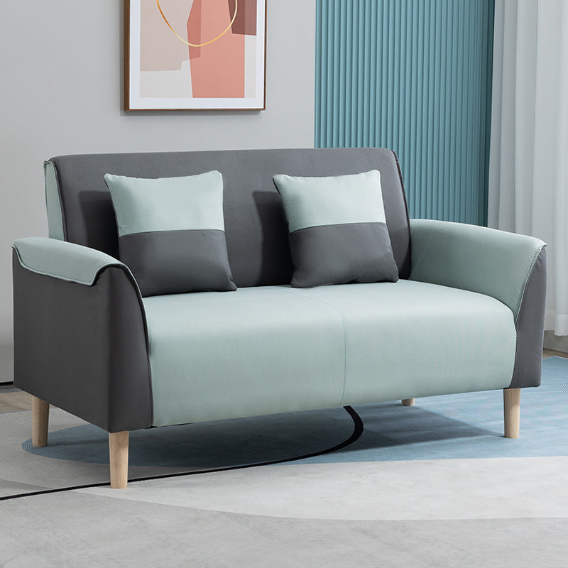 Stain Resistant Standard Sofa Pillows Included Settee with Legs