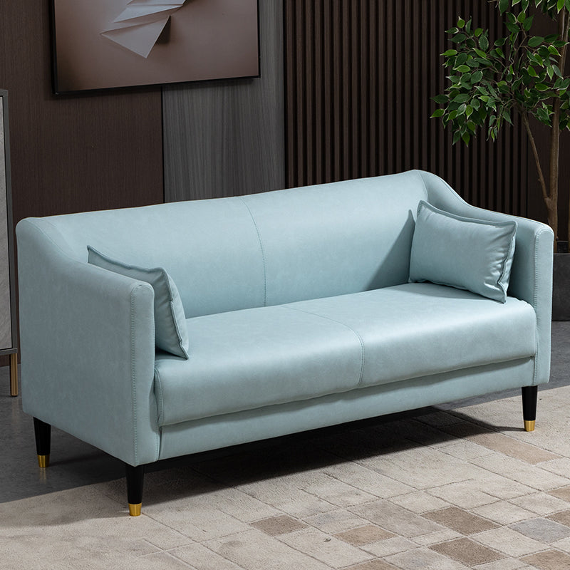 Stain Resistant Standard Sofa Pillows Included Settee with Metal Legs