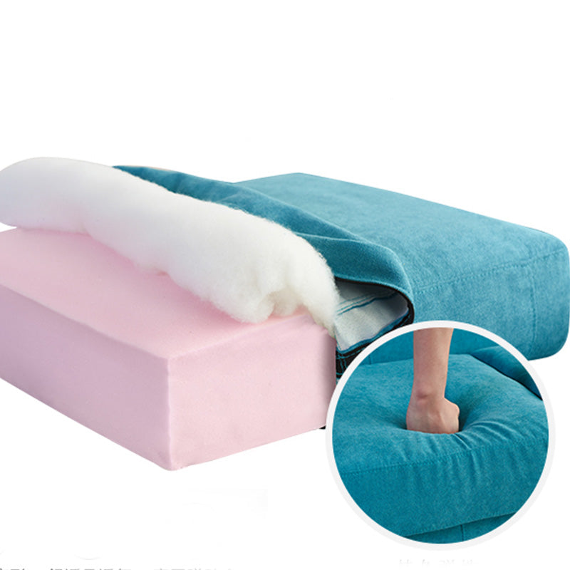 Modern Standard Sofa Pillows Square Arm 2 Seater Living Room Settee
