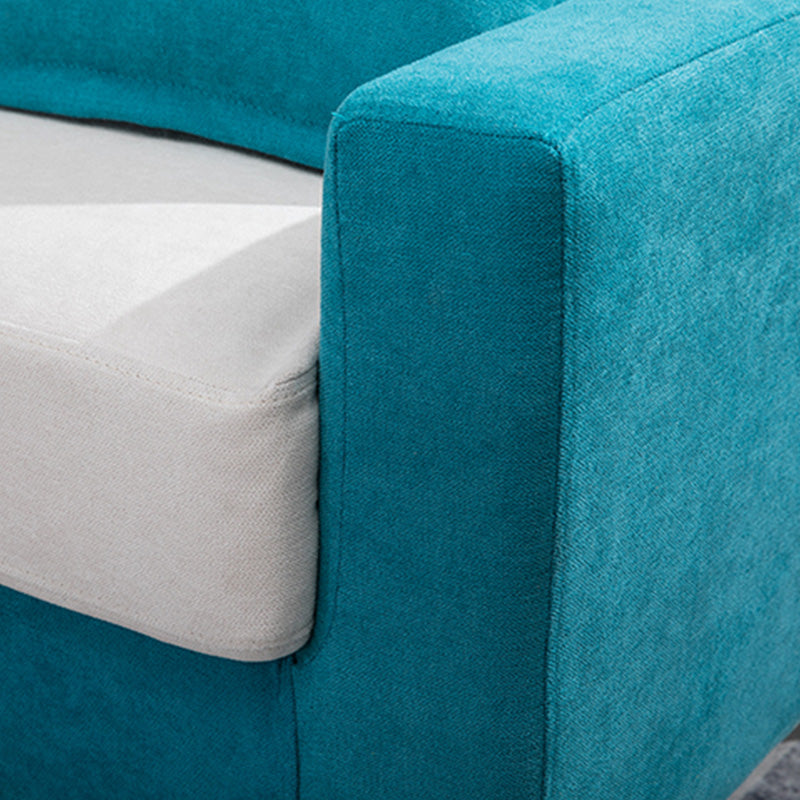Modern Standard Sofa Pillows Square Arm 2 Seater Living Room Settee