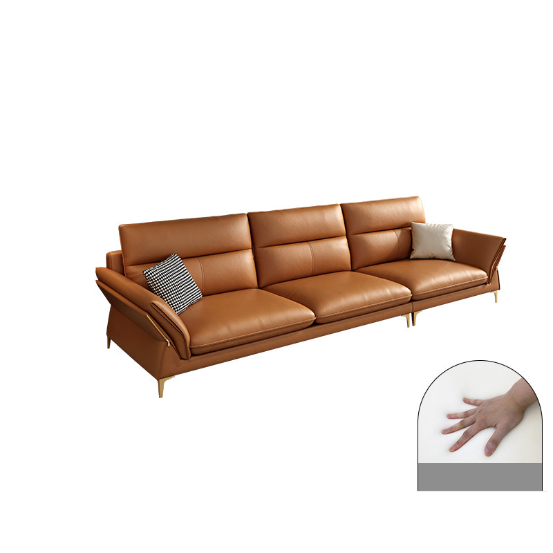 Modernism Sectional Sofa Flared Arm Cushion Back Sectional Sofa