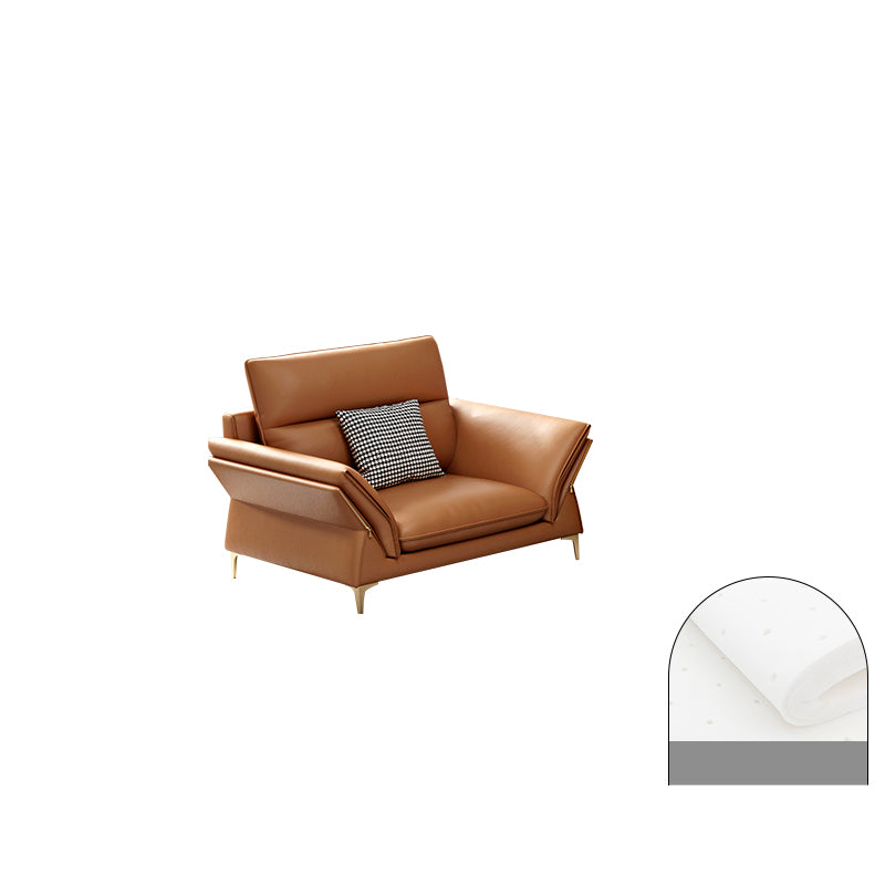 Modernism Sectional Sofa Flared Arm Cushion Back Sectional Sofa