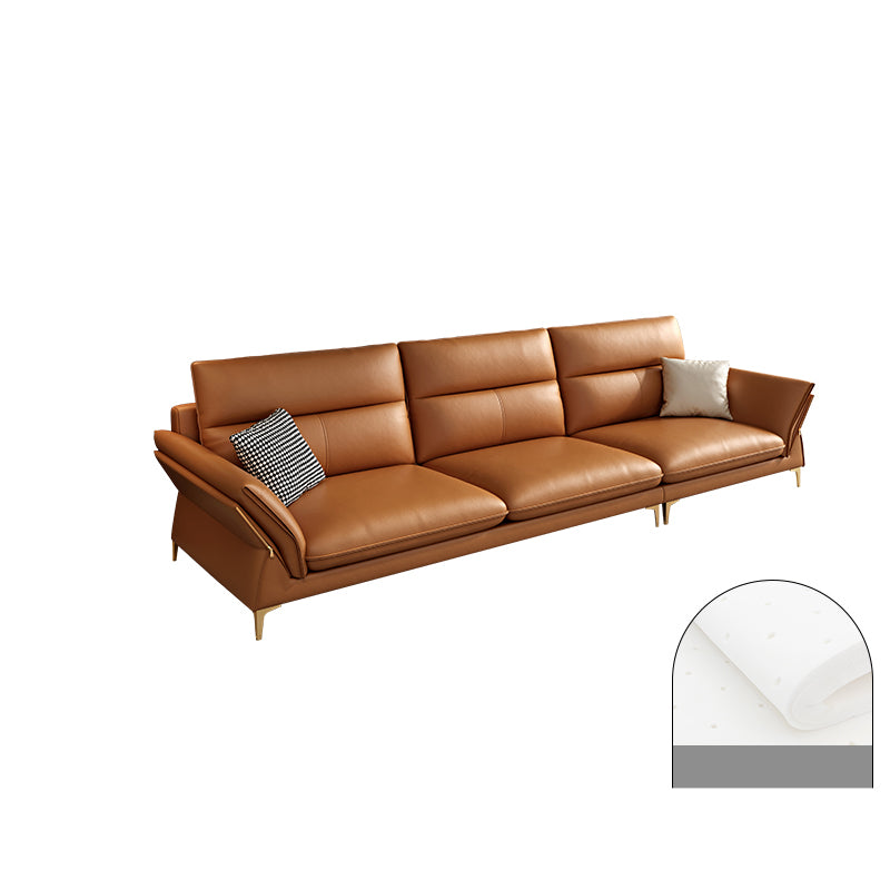 Modernism Sectional Sofa Flared Arm Cushion Back Sectional Sofa