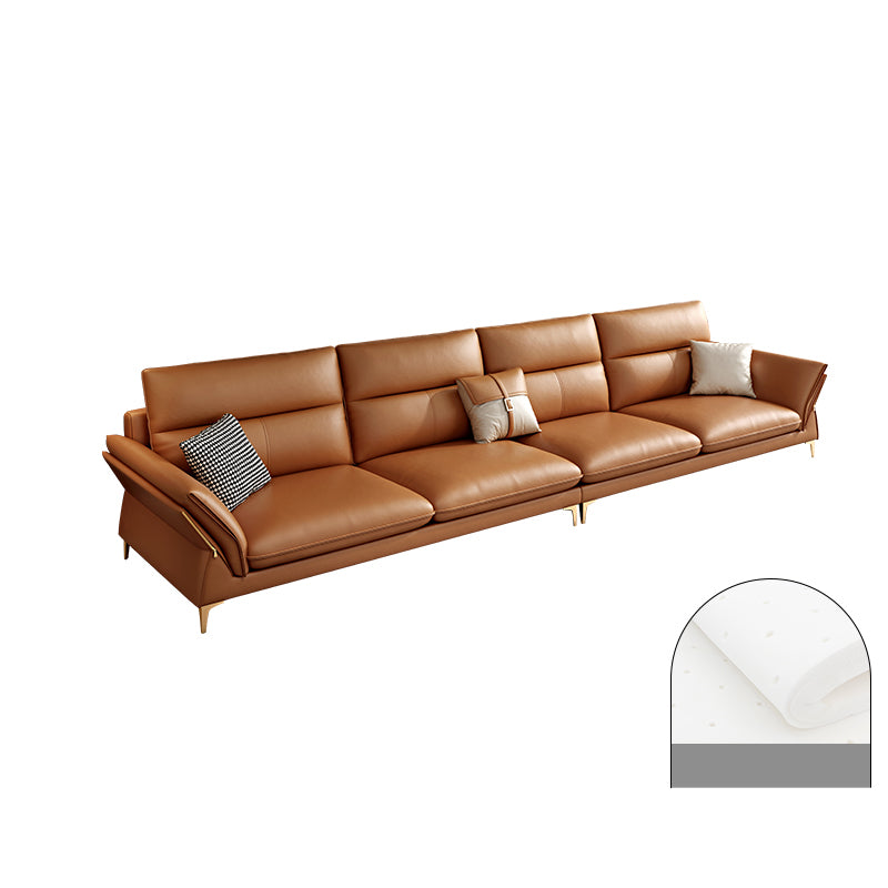 Modernism Sectional Sofa Flared Arm Cushion Back Sectional Sofa