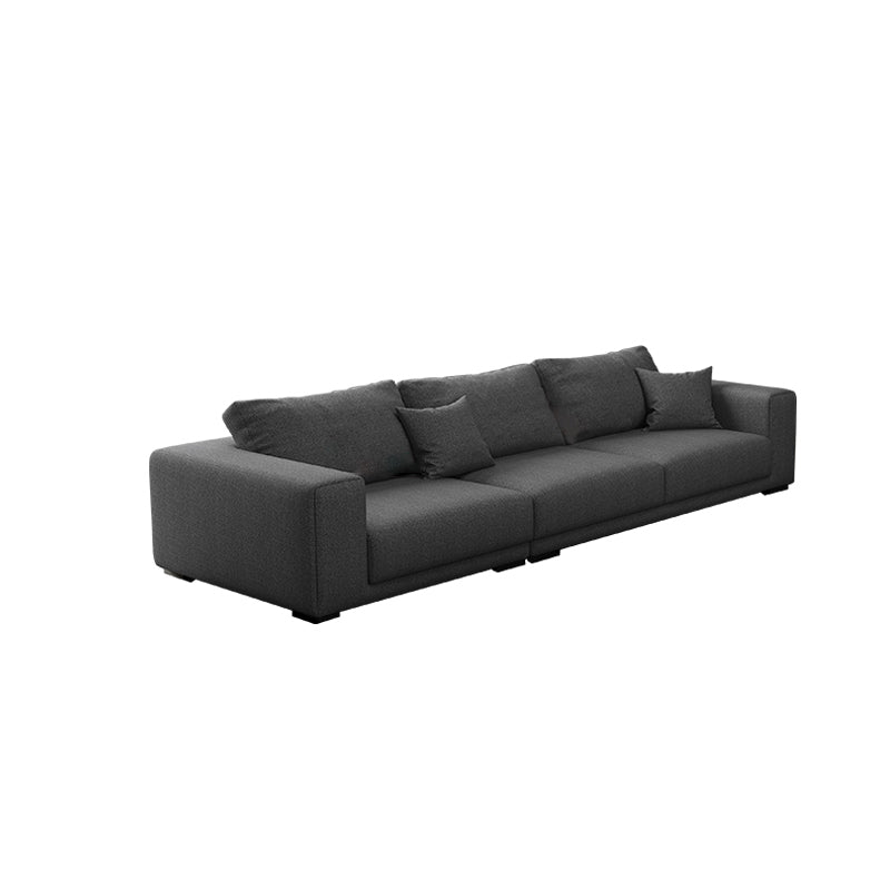 Contemporary Sectional Sofa L-Shape Fabric Slipcovered Sectional