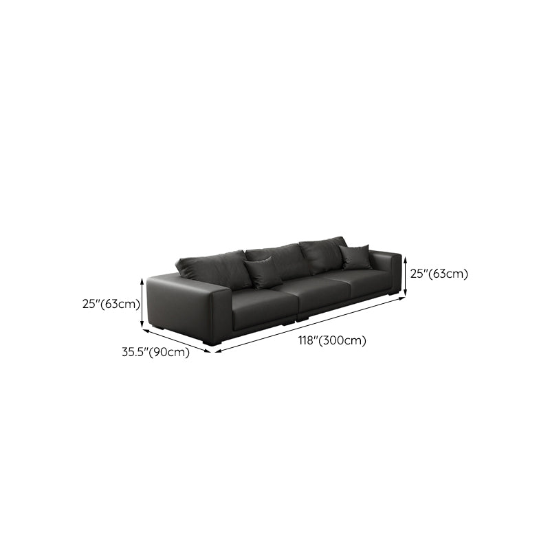Contemporary Sectional Sofa L-Shape Fabric Slipcovered Sectional