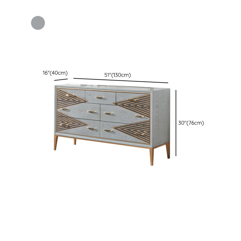 Contemporary Glam Lingerie Chest Rubber Wood Vertical Storage Chest Dresser for Bedroom