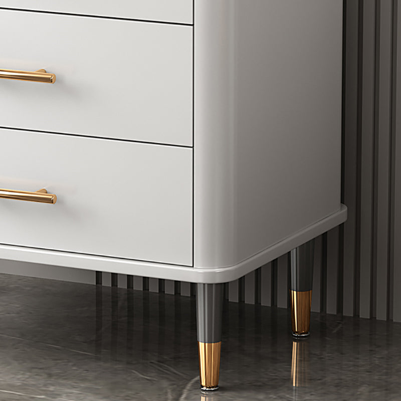 Classic Glam Lingerie Chest Vertical Marble Storage Chest with Drawers for Bedroom