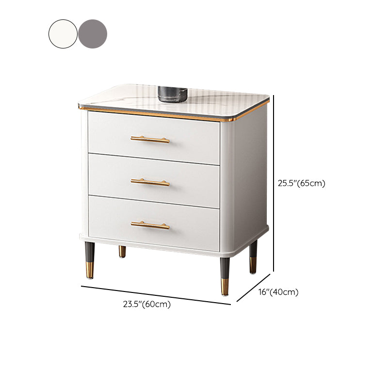 Classic Glam Lingerie Chest Vertical Marble Storage Chest with Drawers for Bedroom