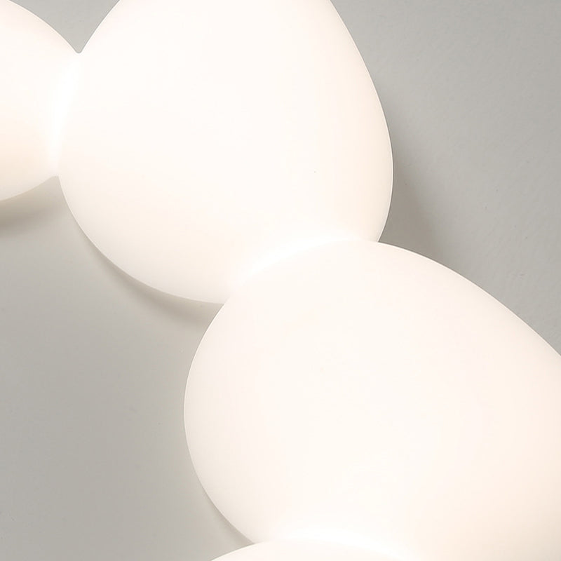 Nordic Flush Mount Plastic LED Ceiling Light Fixture for Bedroom