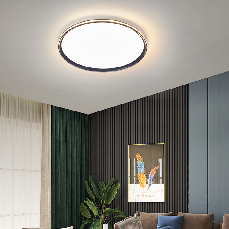 Minimalism LED Flush Mount Ultra-Slim Ceiling Light Fixture for Bedroom