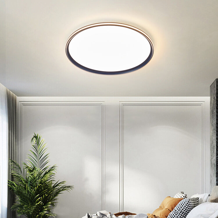 Minimalism LED Flush Mount Ultra-Slim Ceiling Light Fixture for Bedroom
