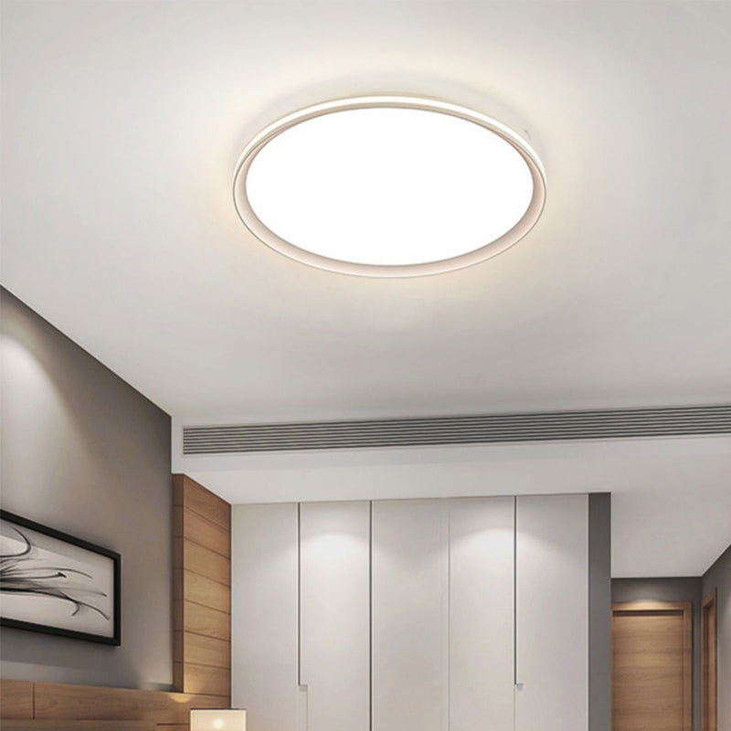 Minimalism LED Flush Mount Ultra-Slim Ceiling Light Fixture for Bedroom