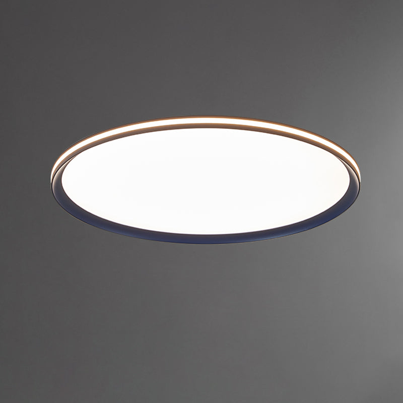 Minimalism LED Flush Mount Ultra-Slim Ceiling Light Fixture for Bedroom