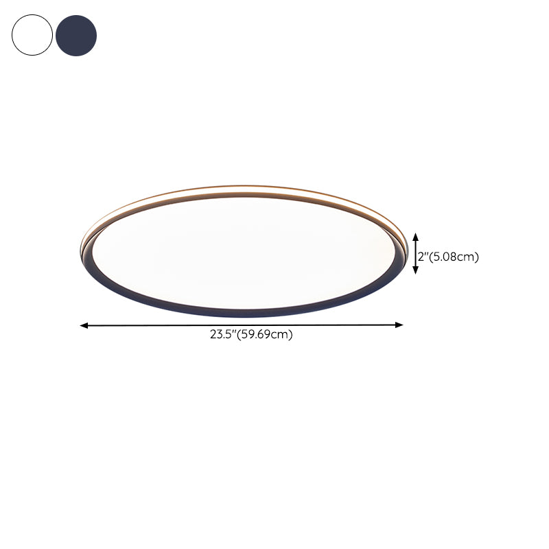 Minimalism LED Flush Mount Ultra-Slim Ceiling Light Fixture for Bedroom