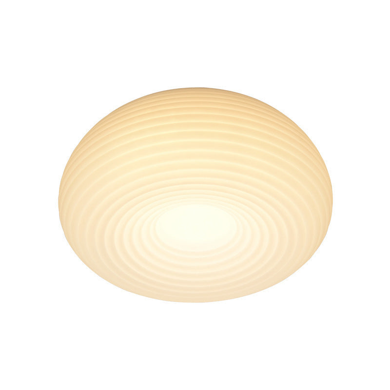 White Shaded Ceiling Light LED Contemporary Flush Mount Lighting for Home
