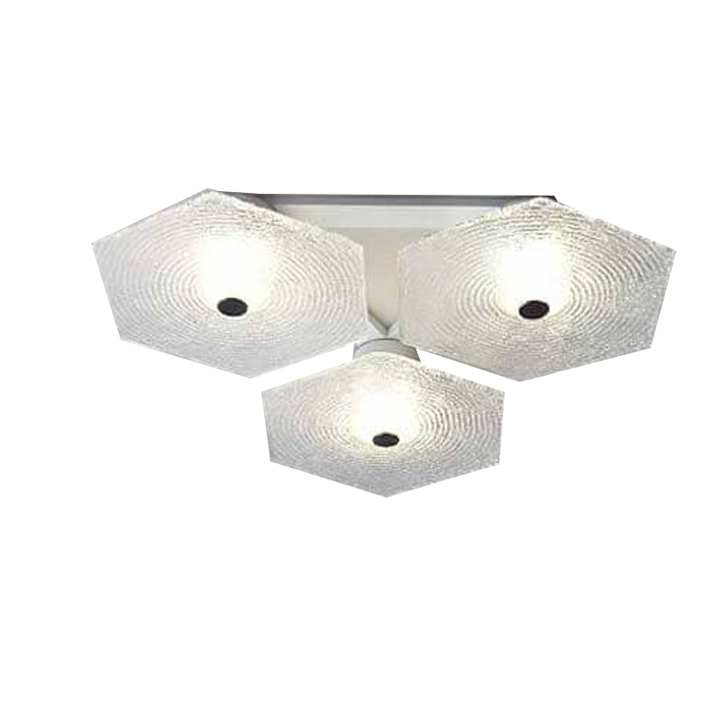 Modernism Flush Mount Glass Ceiling Light Fixture for Living Room