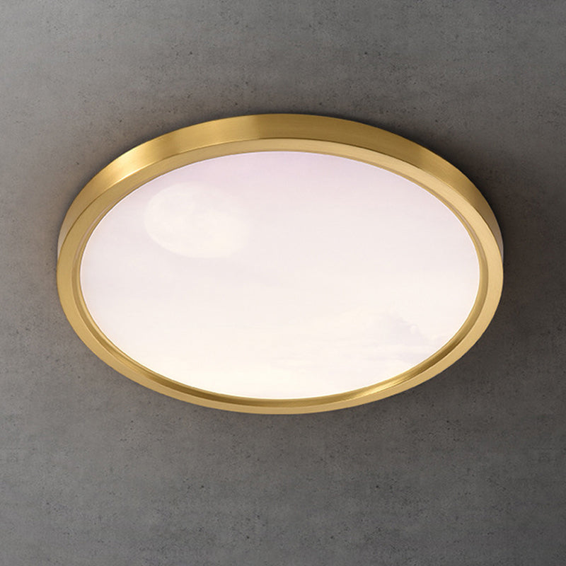 Modern Ceiling Lamp Colorful LED Flush Mount Light Fixture for Bedroom