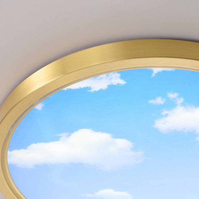 Modern Ceiling Lamp Colorful LED Flush Mount Light Fixture for Bedroom
