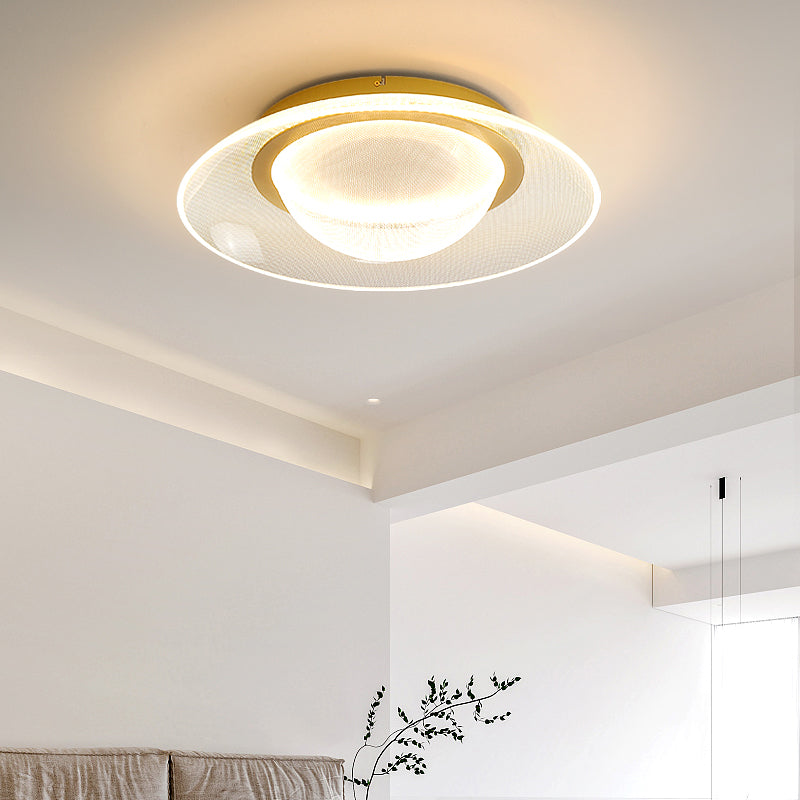 Modern Creative Style Flush Mount Acrylic LED Ceiling Light Fixture for Bedroom