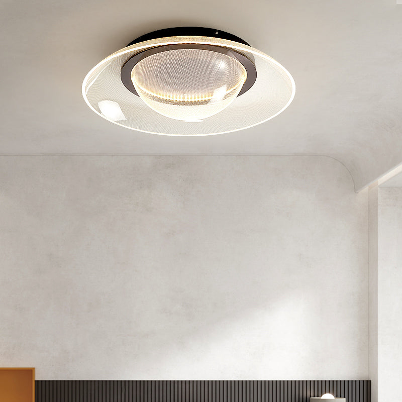 Modern Creative Style Flush Mount Acrylic LED Ceiling Light Fixture for Bedroom