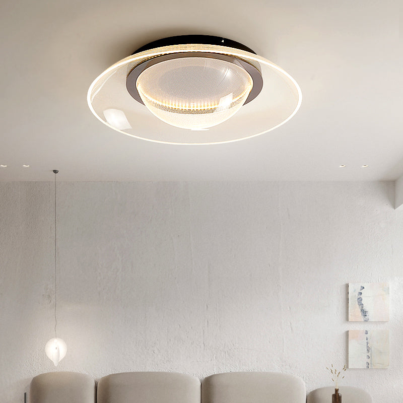 Modern Creative Style Flush Mount Acrylic LED Ceiling Light Fixture for Bedroom