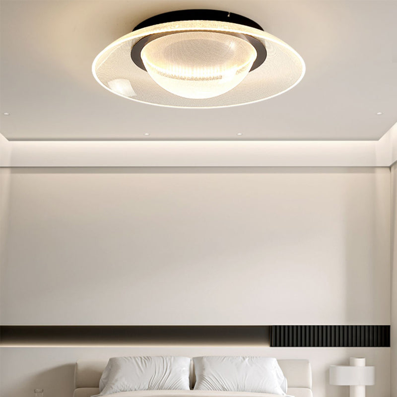 Modern Creative Style Flush Mount Acrylic LED Ceiling Light Fixture for Bedroom