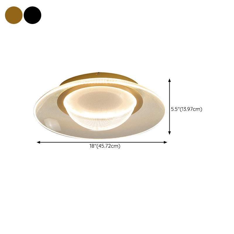 Modern Creative Style Flush Mount Acrylic LED Ceiling Light Fixture for Bedroom