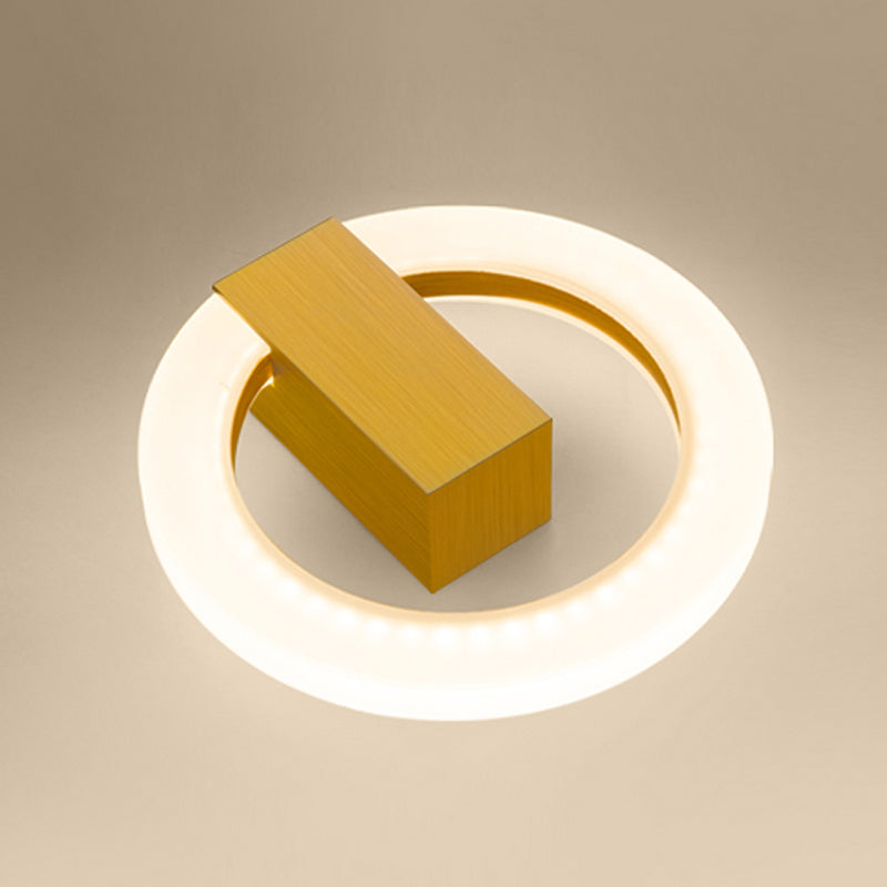 Modernism Circle LED Flush Mount Metal Ceiling Light Fixture for Hallway