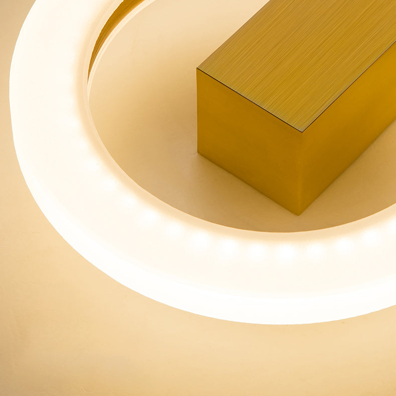 Modernism Circle LED Flush Mount Metal Ceiling Light Fixture for Hallway