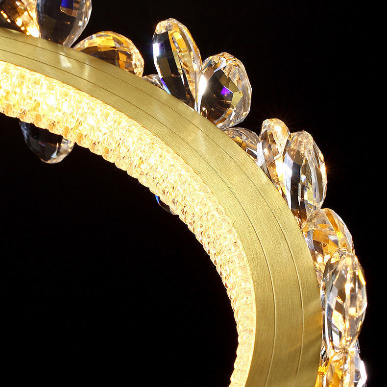 Modern Ceiling Lamp Creative Crystal Flush Mount Light Fixture for Bedroom
