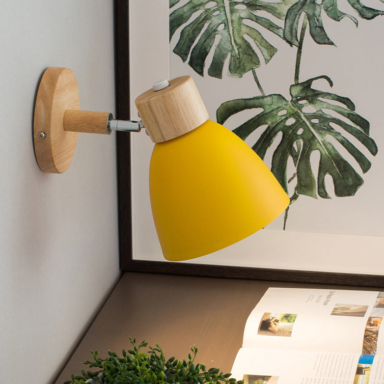 Nordic Style Wall Mount Light Bell Shape Colorful Wall Lamp for Living Room