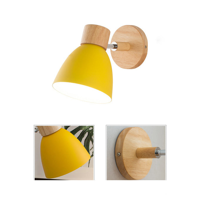 Nordic Style Wall Mount Light Bell Shape Colorful Wall Lamp for Living Room