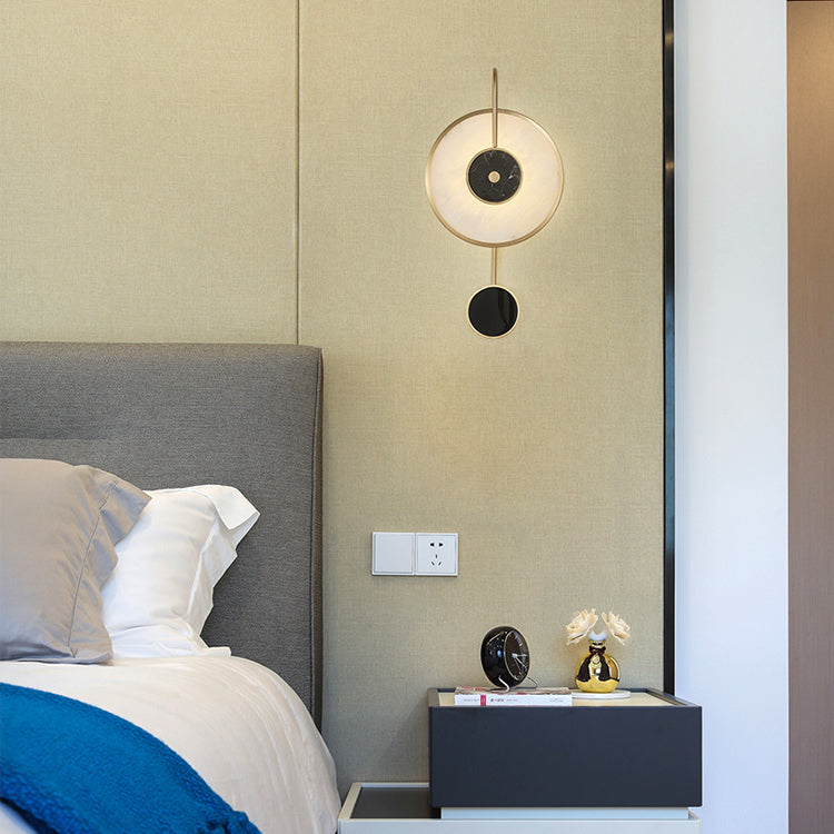 Single Modern Golden Wall Mounted Sconce Unique Wall Light for Bedroom