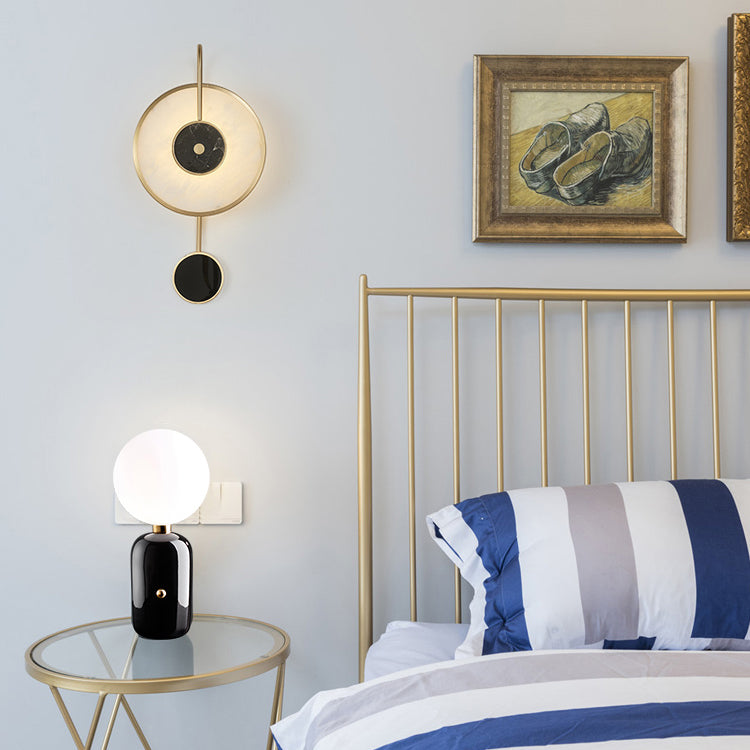 Single Modern Golden Wall Mounted Sconce Unique Wall Light for Bedroom