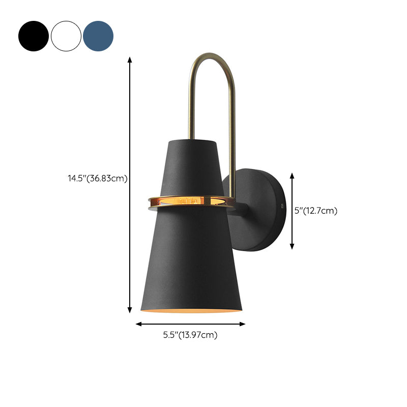 Metal Cone Shape Vanity Light Modern Style 1 Light Vanity Light Fixture