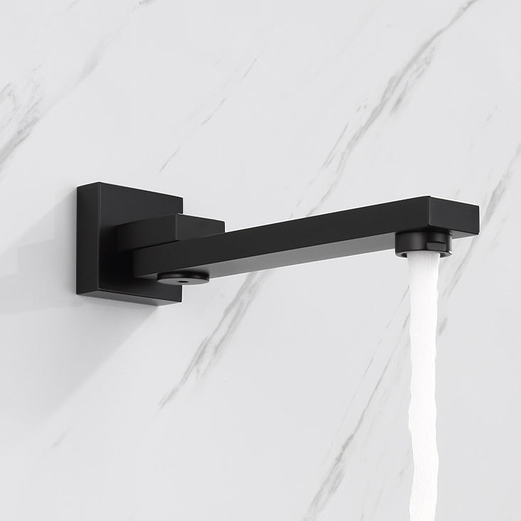 Modern Bathroom Sink Faucet Metal Widespread Wall Mounted Sink Faucet