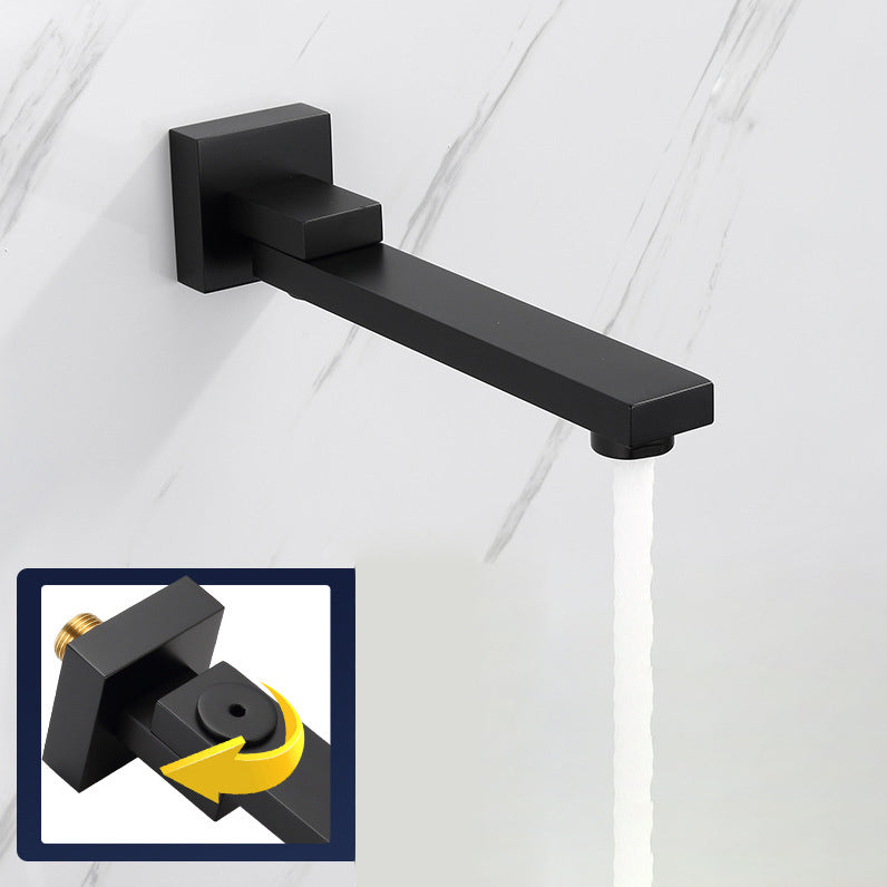 Modern Bathroom Sink Faucet Metal Widespread Wall Mounted Sink Faucet