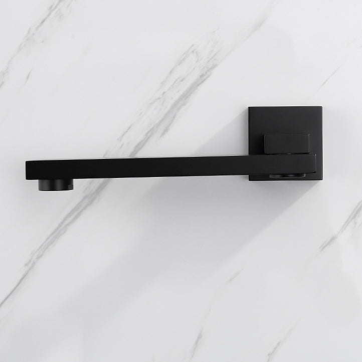Modern Bathroom Sink Faucet Metal Widespread Wall Mounted Sink Faucet