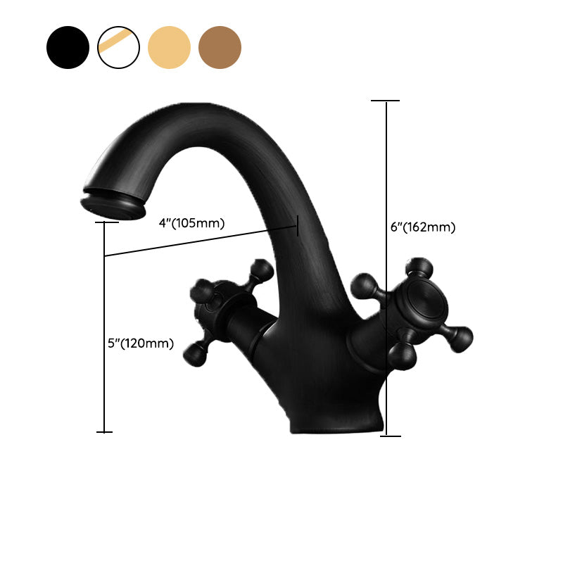 Glam Style Copper Roman Tub Faucet Low Arc Deck Mounted Roman Tub Faucet Set