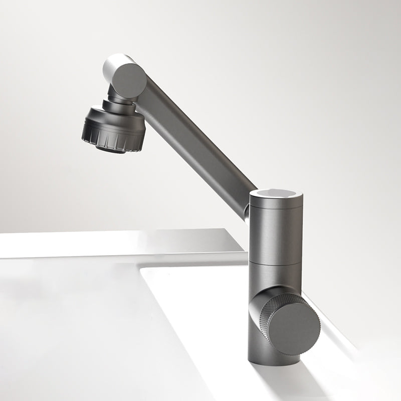 Adjustable Basin Lavatory Faucet Knob Handle Modern Bathroom Faucet