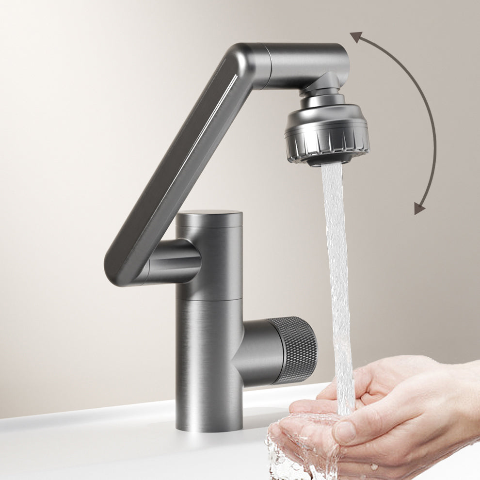 Adjustable Basin Lavatory Faucet Knob Handle Modern Bathroom Faucet