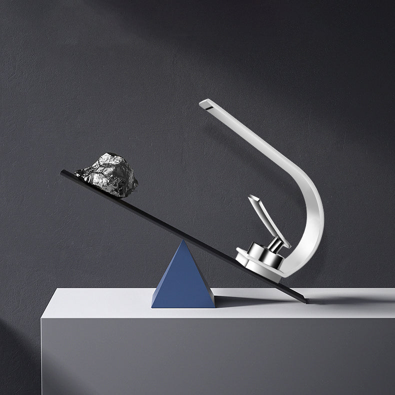 Bathroom Faucet Brass Waterfall Spout Lever Handle Washroom Sink Faucet