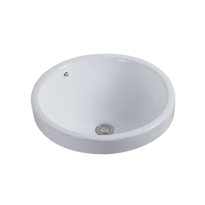 Contemporary Oval Wash Stand Ceramic Metal Undermount Bathroom Sink