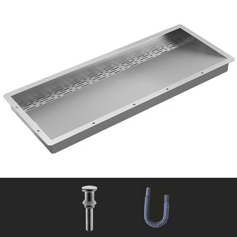 Modern Style Bathroom Sink Stainless Steel Rectangular Bathroom Sink with Hose