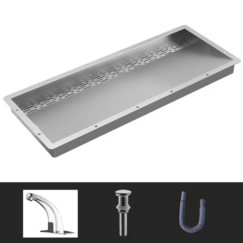 Modern Style Bathroom Sink Stainless Steel Rectangular Bathroom Sink with Hose