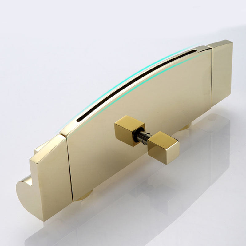 Traditional Wall Mounted Metal Tub Filler Low Arc Waterfall Tub Faucet Trim