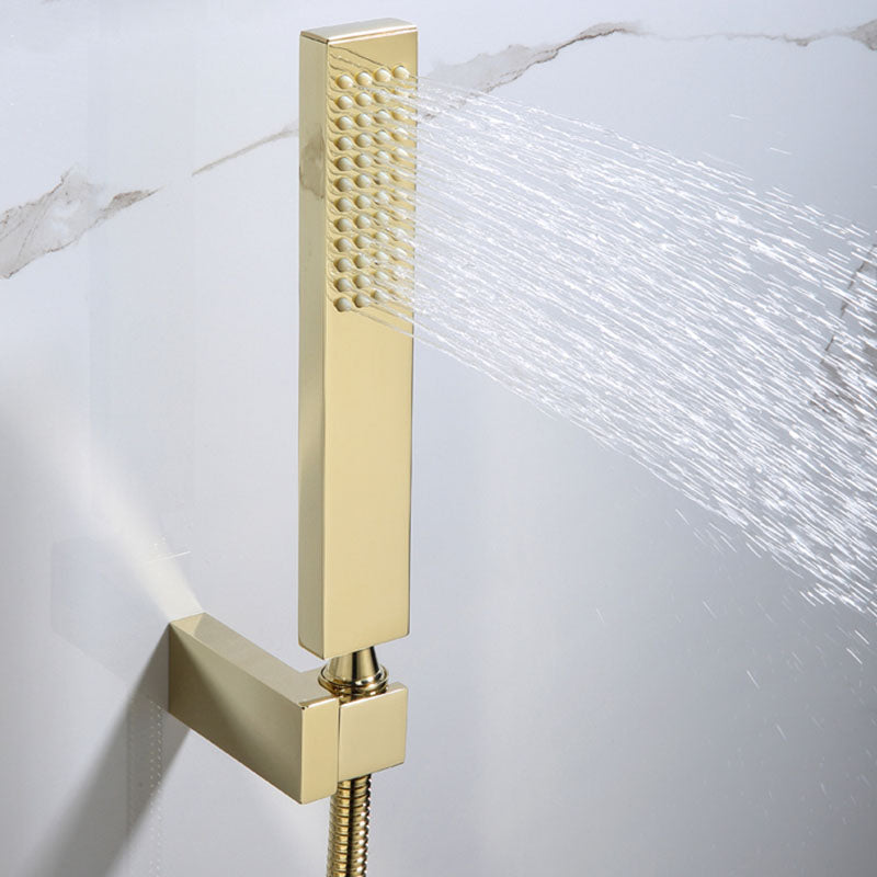 Traditional Wall Mounted Metal Tub Filler Low Arc Waterfall Tub Faucet Trim